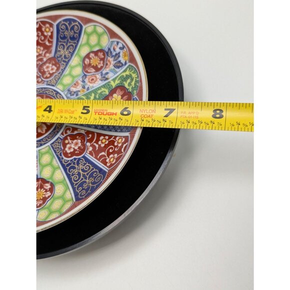 Japanese Imari Ware Decorative Plate Floral Geometric Design Collectors Item 6 1 - Picture 17 of 17